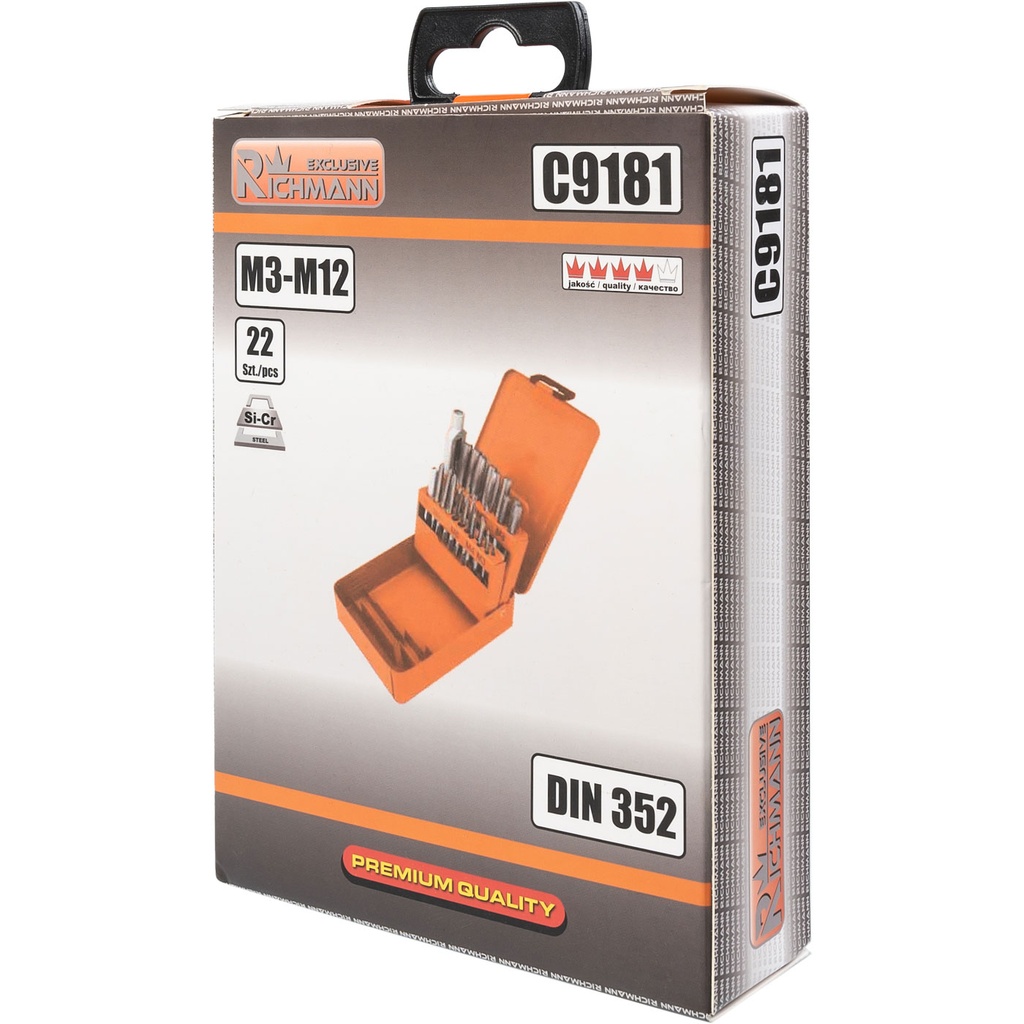 Sriegiklių rinkinys M3-M12, 22 vnt.