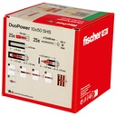 Kaiščiai su varžtu Fischer DuoPower 10 x 50 S 25 vnt.
