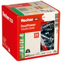 Kaiščiai su varžtu Fischer DuoPower 10 x 50 S 25 vnt.