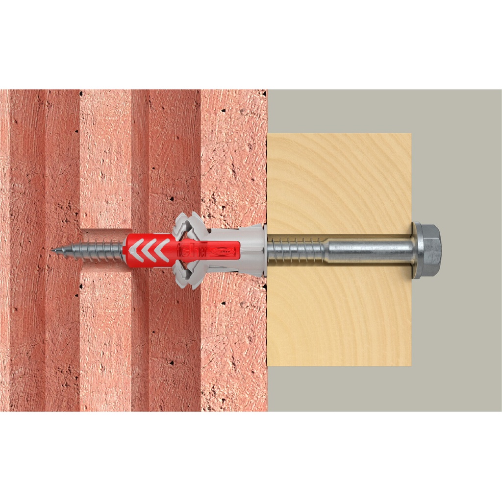Kaiščiai su varžtu Fischer DuoPower 10 x 50 S 25 vnt.