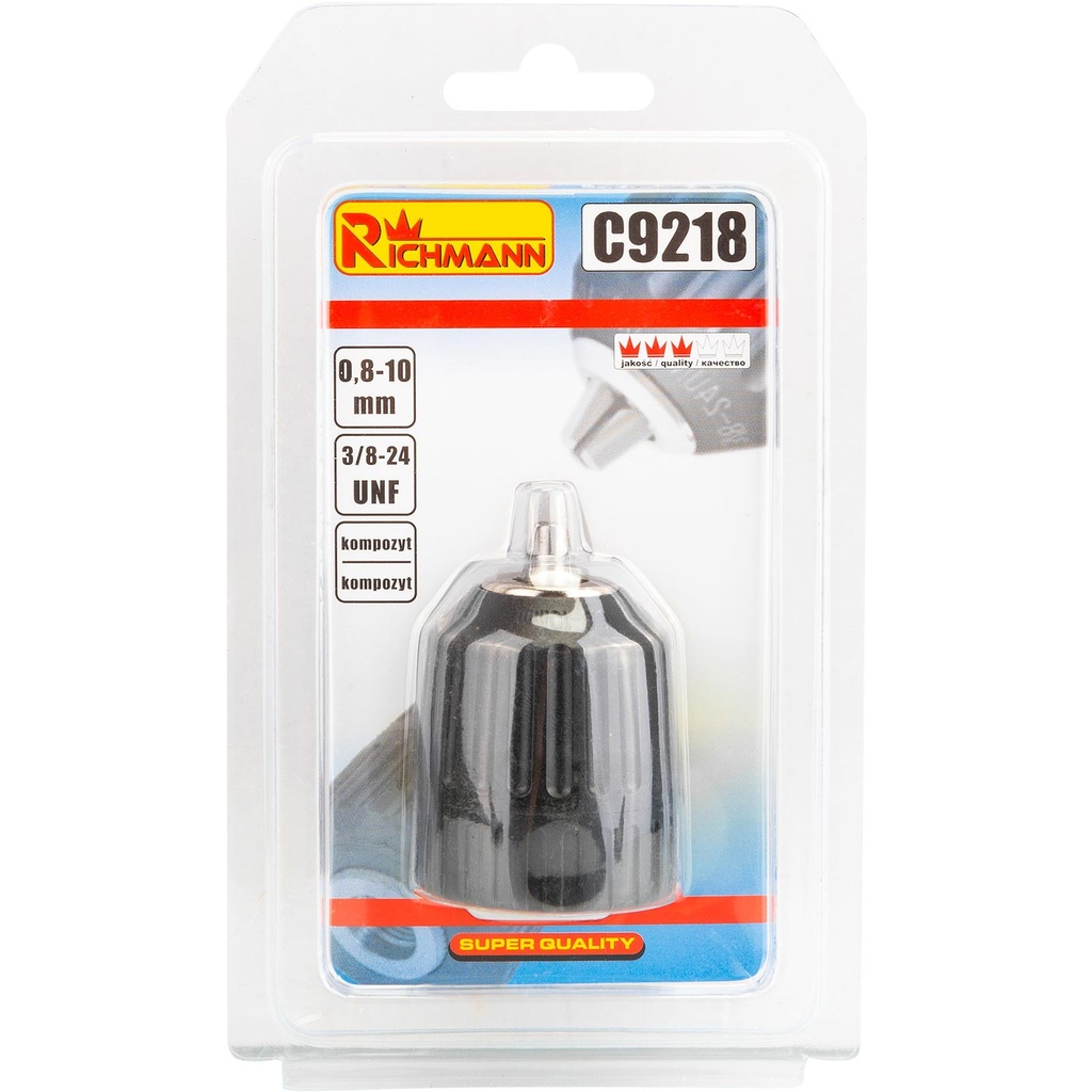 Greitos fiksacijos griebtuvas 0,8 - 10 mm, 3/8