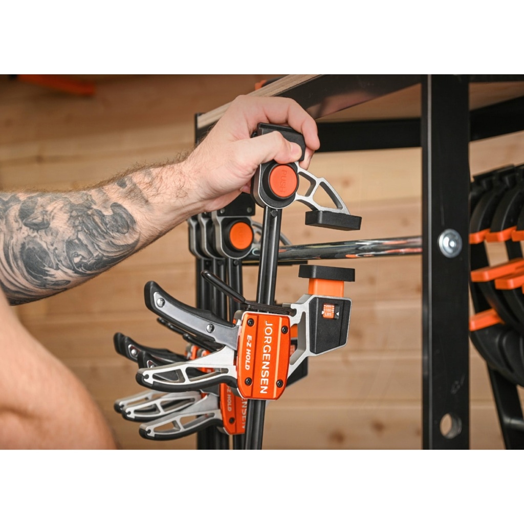 Aliuminis spaustuvas medium duty su jėgos matuokliu 450 mm., Pony Jorgensen