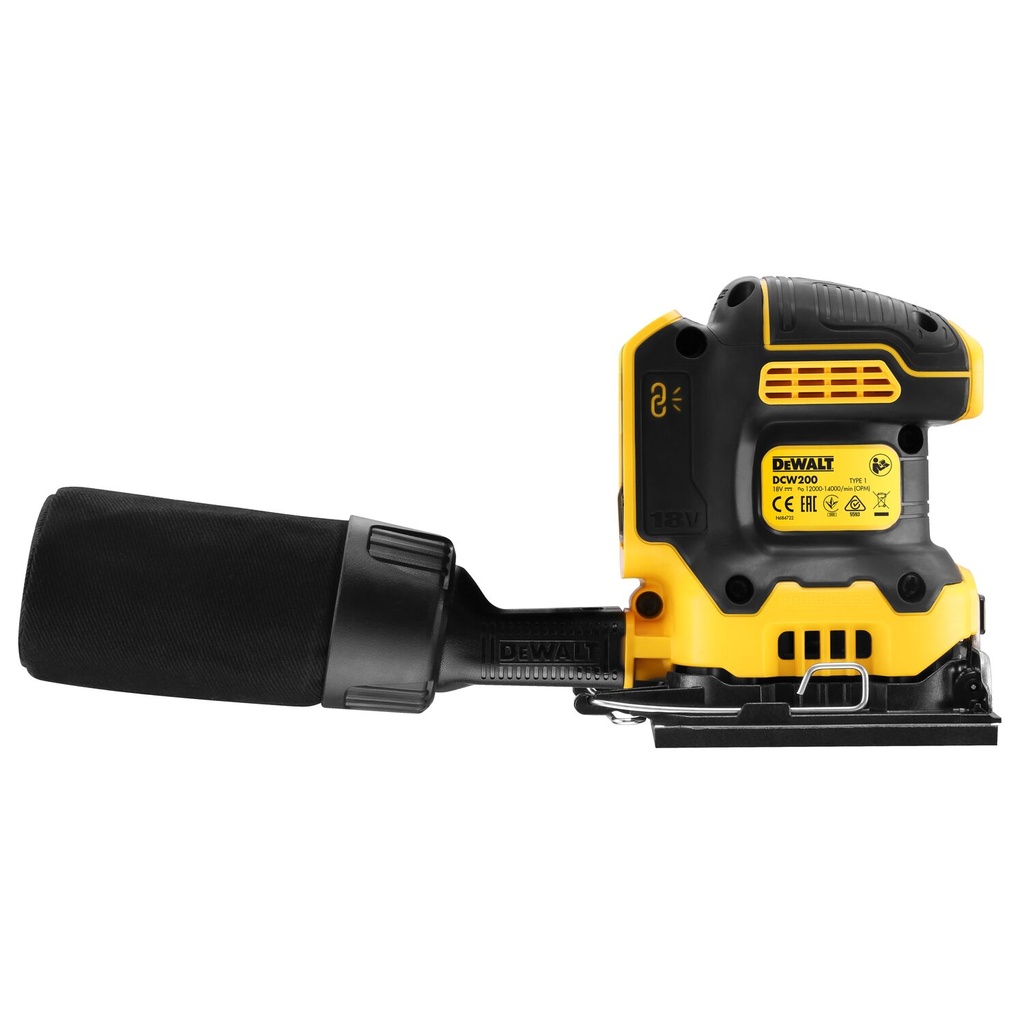 Vibracinis šlifuoklis DCW200NT 18V, DeWALT