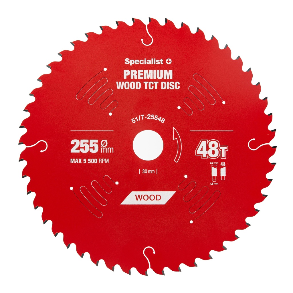 SPECIALIST+ pjovimo diskas Wood 255x48Tx30mm