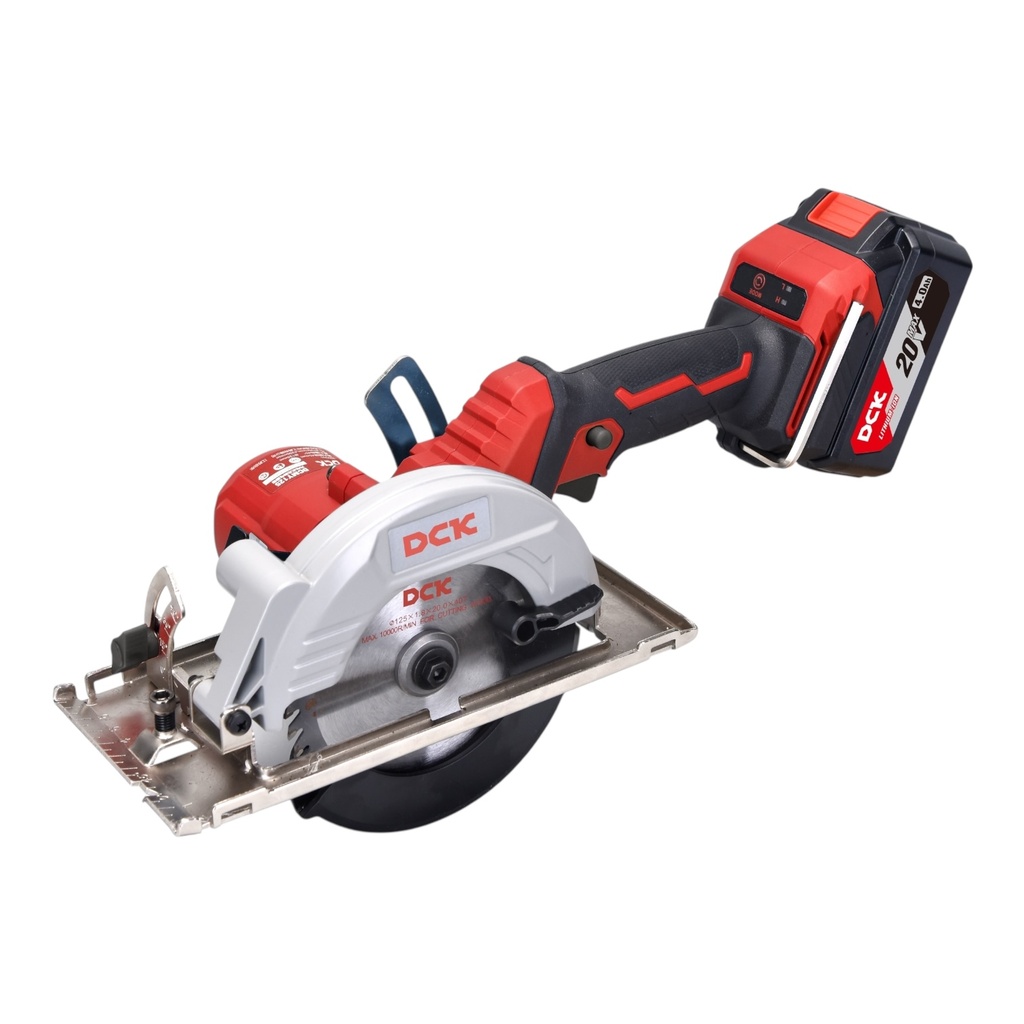 Akumuliatorinis bešepetėlinis diskinis pjūklas 125mm, 20V, KDMY125FK, DCK (2x5,0Ah akumuliatorius, įkroviklis)