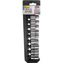 Torx set of heads E10-E24 1/2"