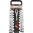 19 pcs. Socket Set with Rachet handle 1/