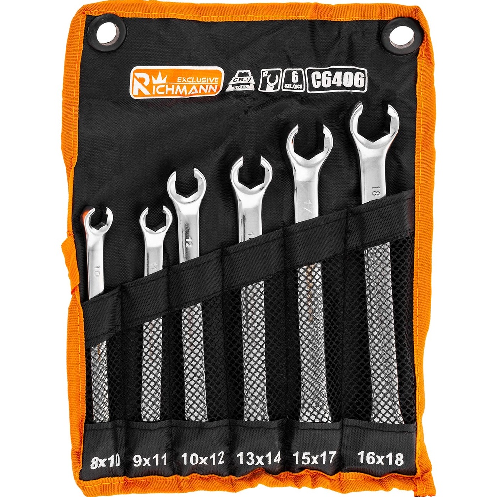 Keys for brake hoses 8 mm-18 mm 6 pcs.