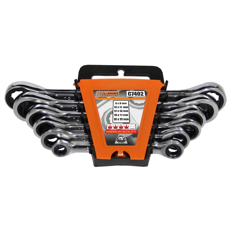 Padruniga võtmekomplekt, 8-19 mm