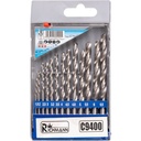 Metalo grąžtų rinkinys 1,5-6,5 mm 12 vnt
