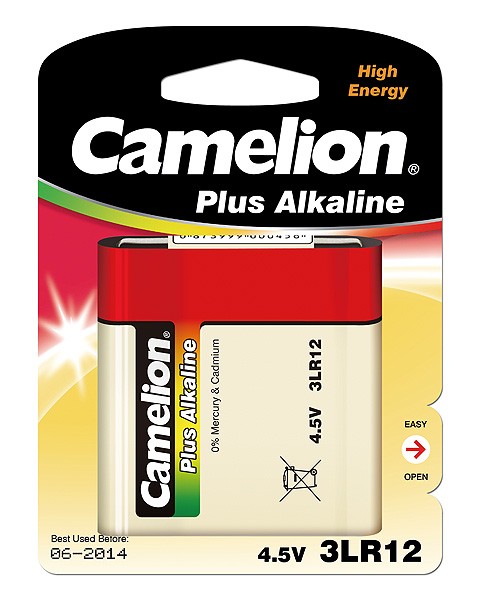 Patarei Alkaline, 3LR12, BP1, 4,5V, CAMELION, 1 tk.