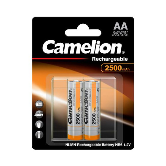 Rechargeable batteries, NH-AA2500BP2, CAMELION, 2 pcs.