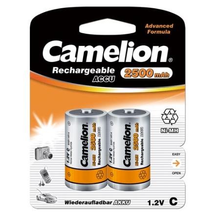 Recharg.Batteries R14, 2500mAh, 2