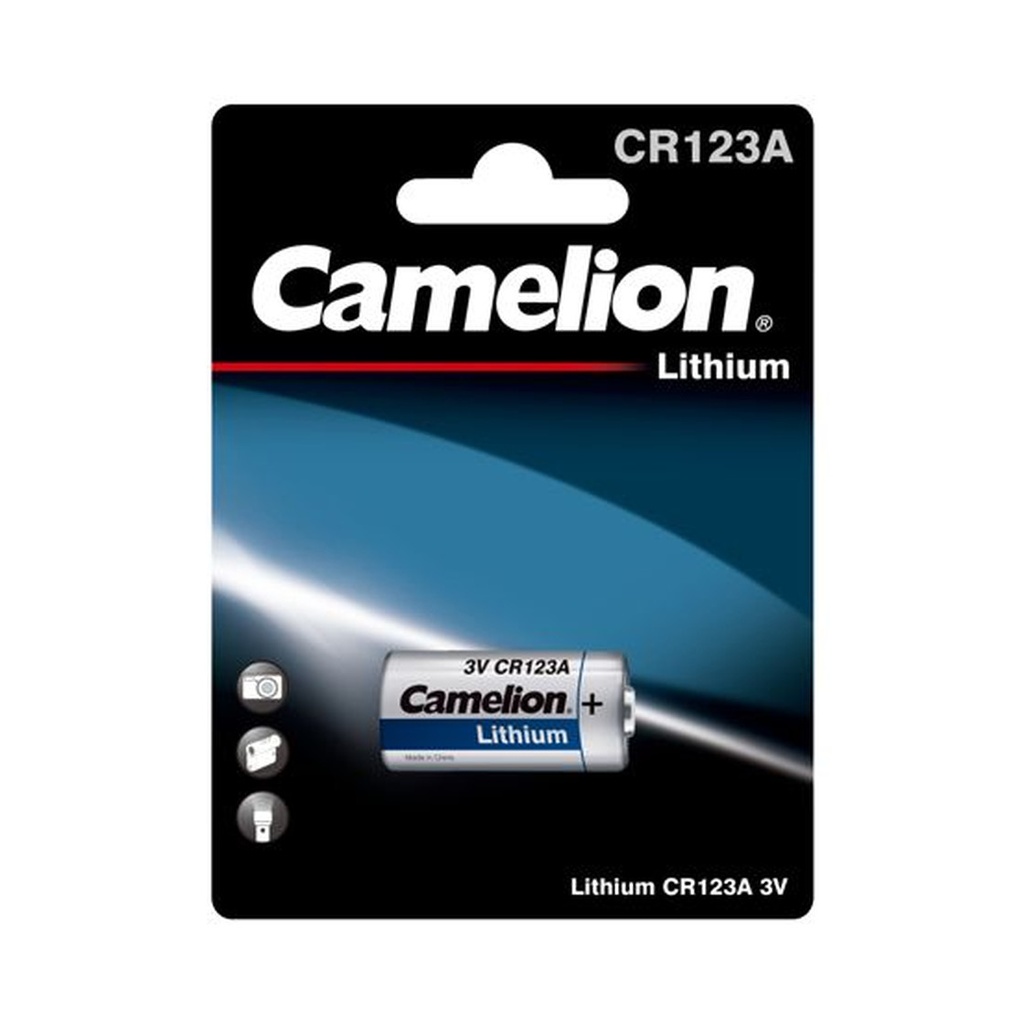 Mikro ličio elementas CR123A, 3V, CAMELION, 1 vnt.