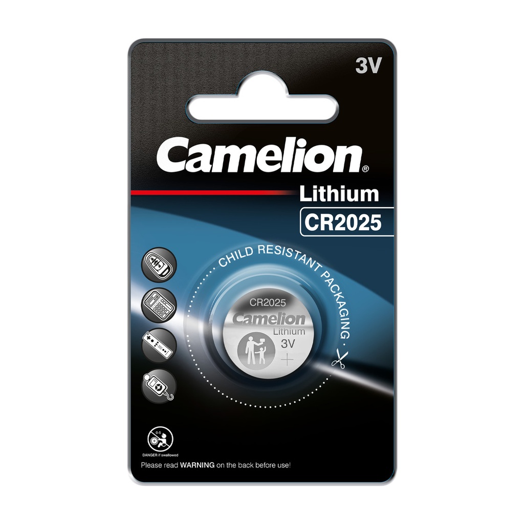 Micro lithium cell CR2025, 3V, CAMELION, 1 pc.