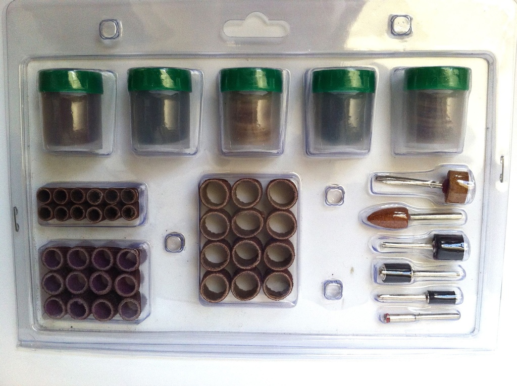 Mini slīpēšanas un pulēsanas komplekts, 206 gb.