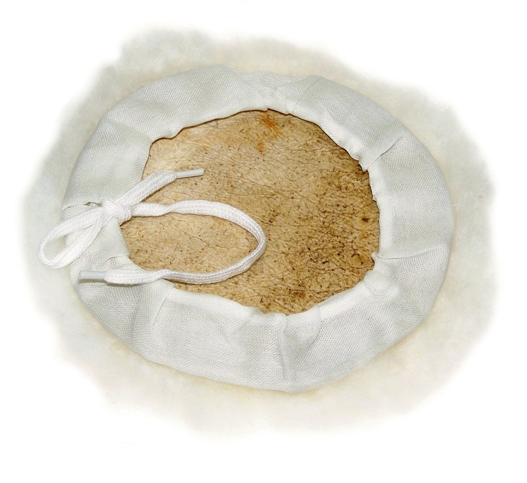 Wool polishing pad, tied 125 mm