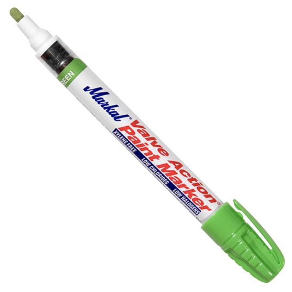 Markal fluorestseeruv marker värvimarker Valve-Action, roheline