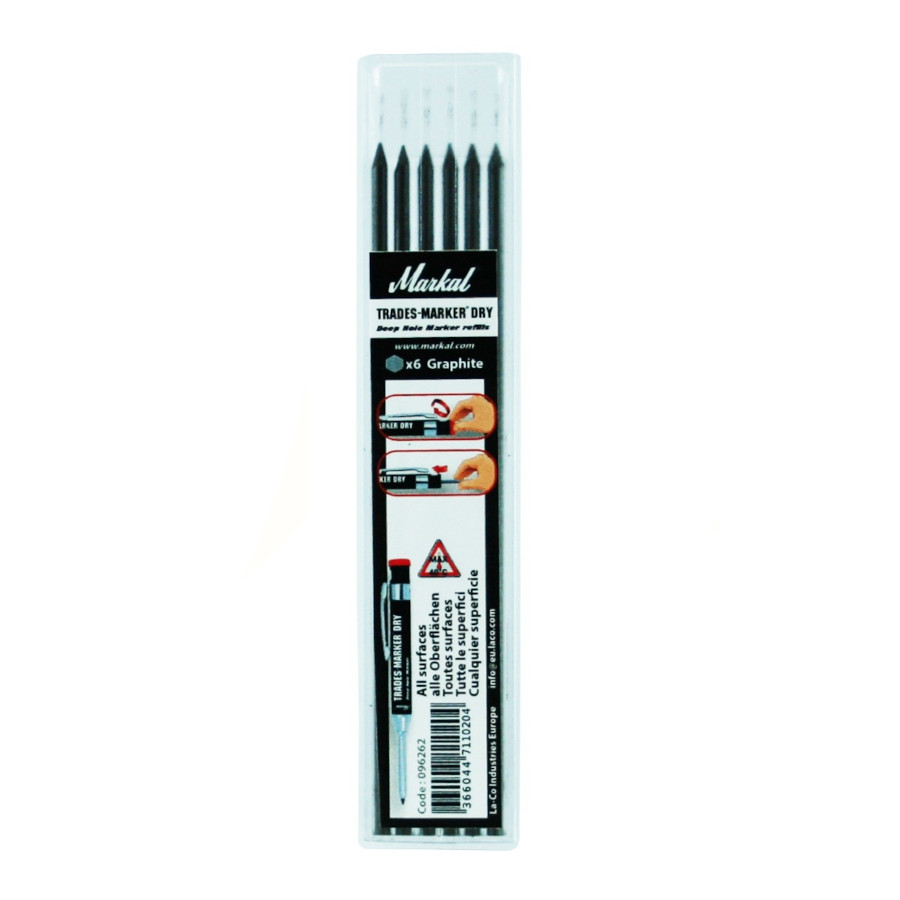 Trades-Marker Dry - refill pack 6 pcs, MARKAL