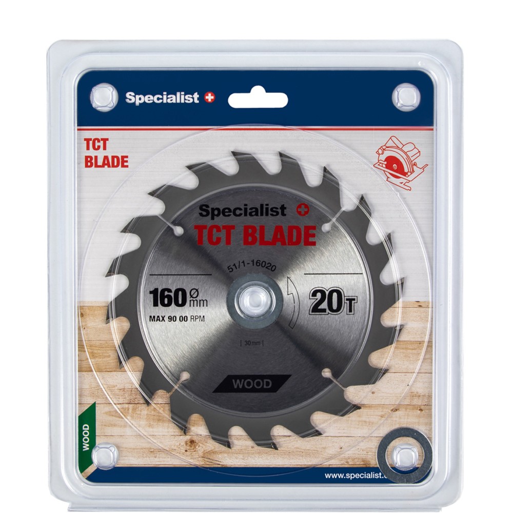 SPECIALIST+ pjovimo diskas, 160x20Tx30/20/16 mm