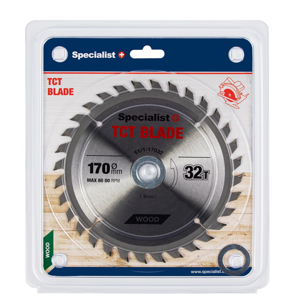 SPECIALIST+ TCT blade, 170x32Tx30/20/16 mm