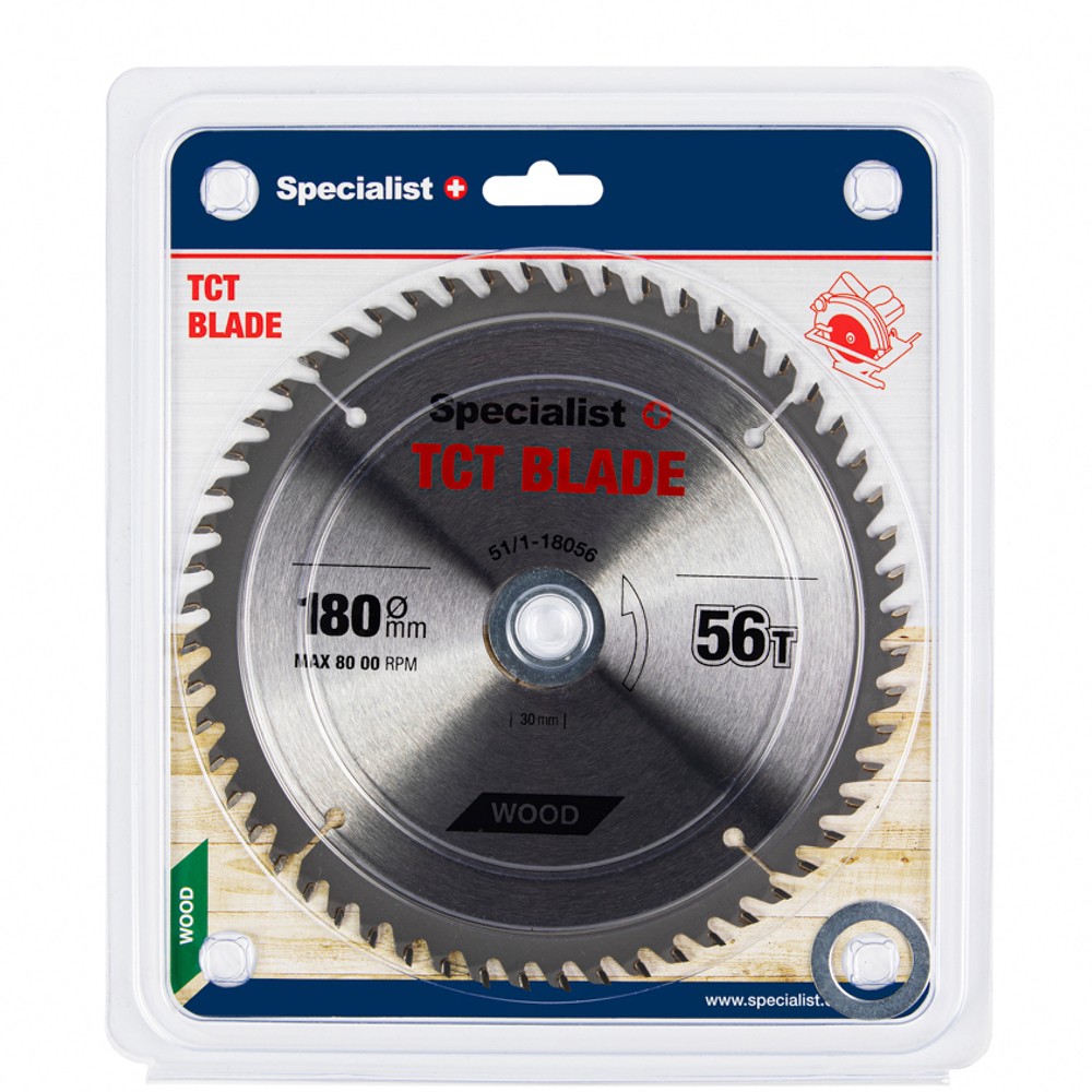 SPECIALIST+ TCT blade, 180x56Tx30/20/16 mm