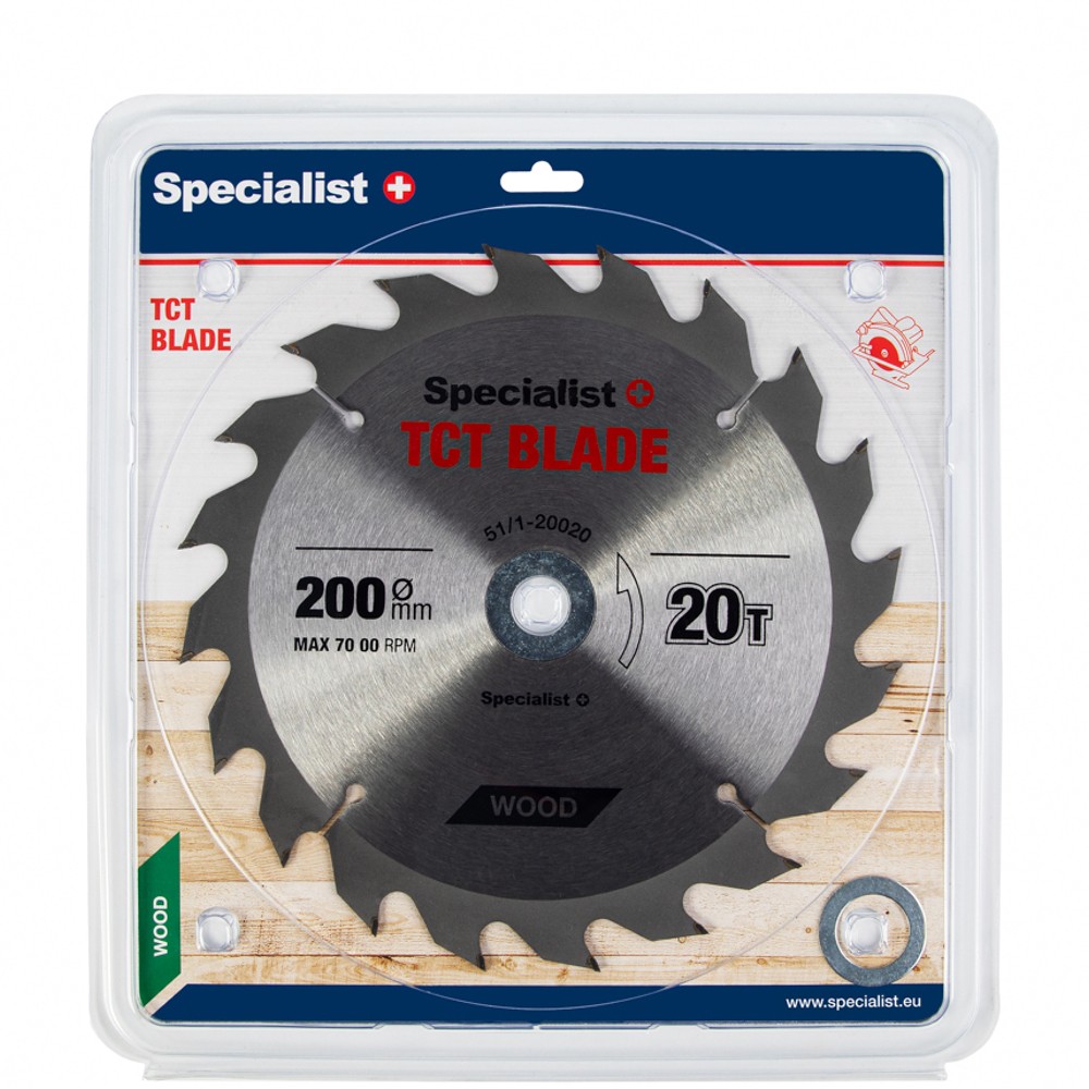 SPECIALIST+ TCT blade, 200x20Tx32/30/20/16 mm