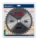 SPECIALIST+ TCT blade, 250x36Tx30/20 mm
