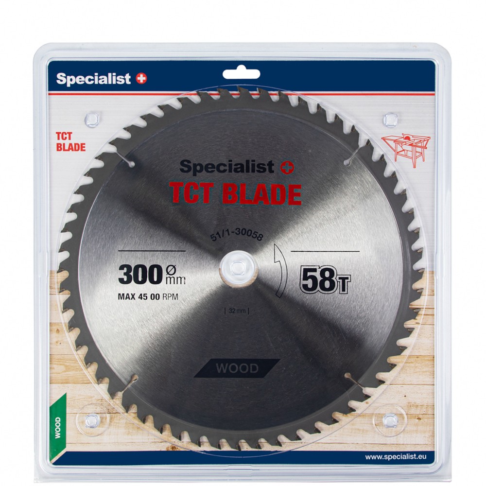 SPECIALIST+ TCT blade, 300x58Tx32/30 mm