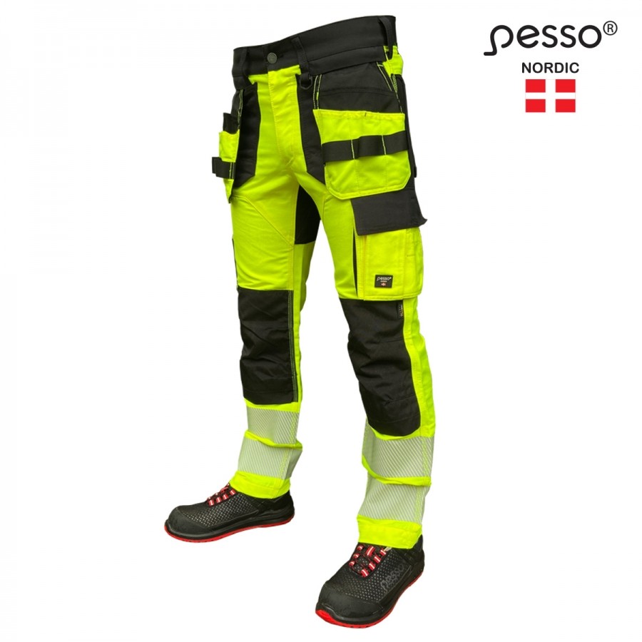Workwear trousers Uranus Flexpro 135, HI-VIS yellow C52