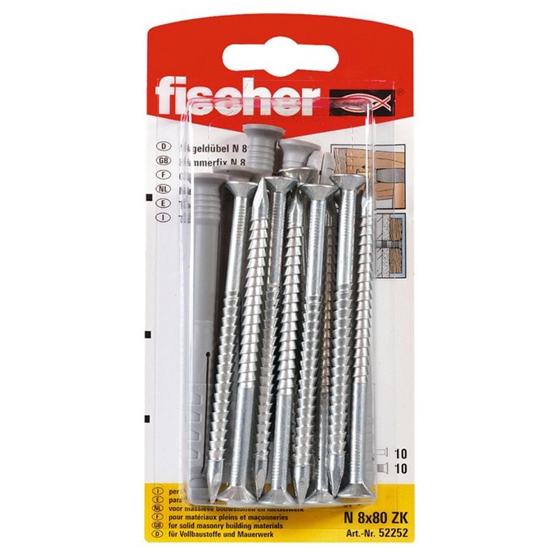 Lööktüübel N S 8x60, 10 tk