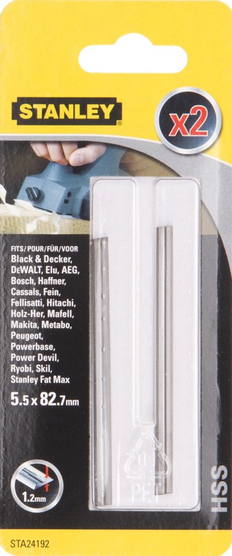 TCT höövlitera, 82x5,5x1,1 mm