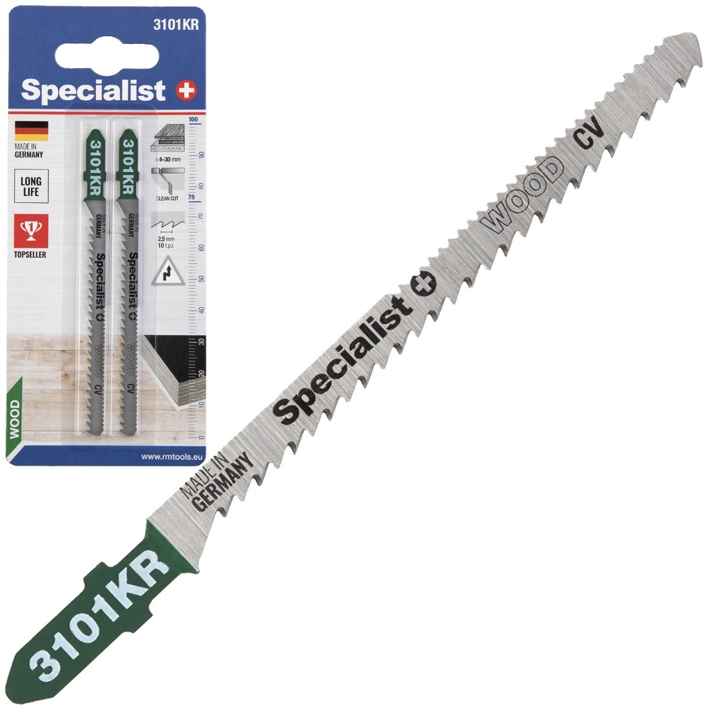 SPECIALIST+ kahepoolne tikksaetera 3101KR, 2 tk