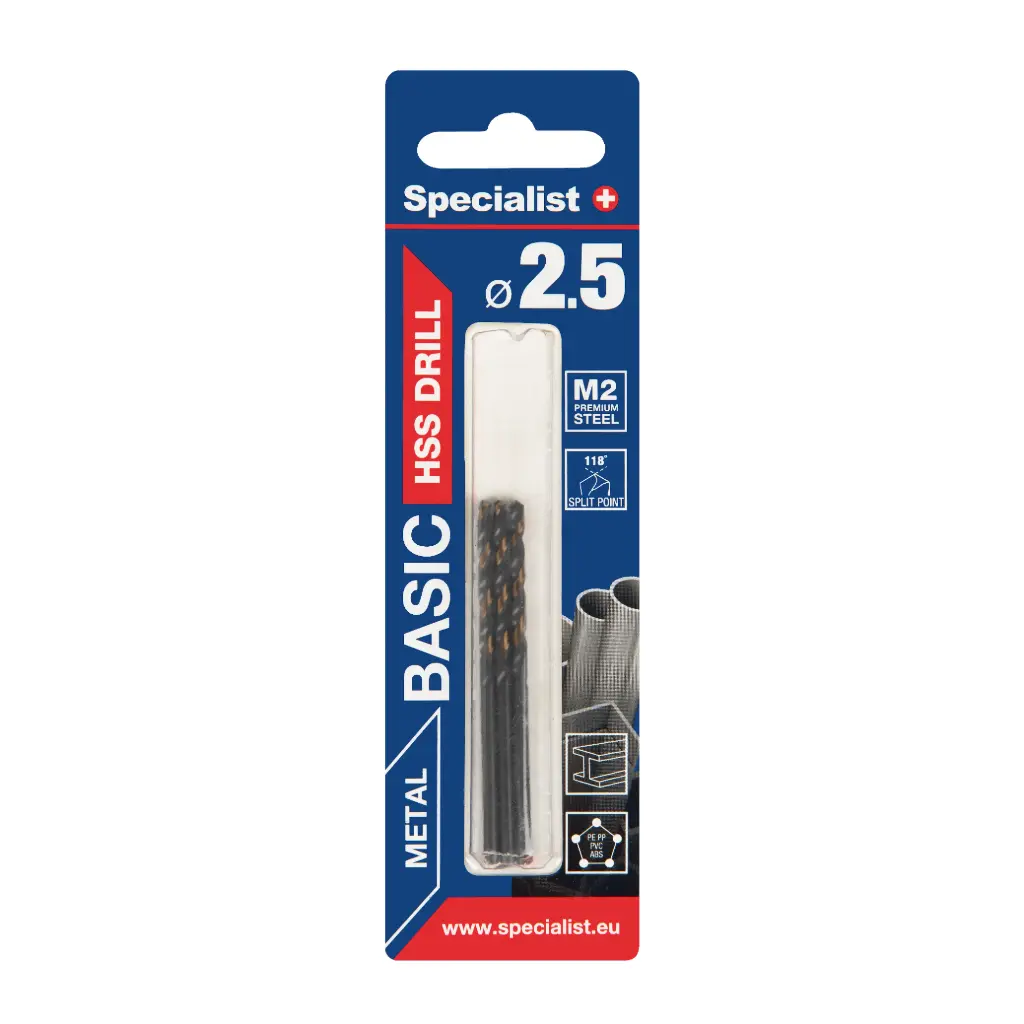 SPECIALIST+ metallipuur BASIC, 2.5 mm, 3 tk