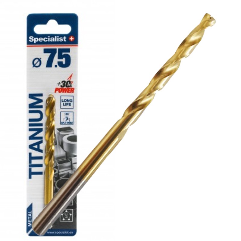 SPECIALIST+ drill bit TITAN, 7.5 mm