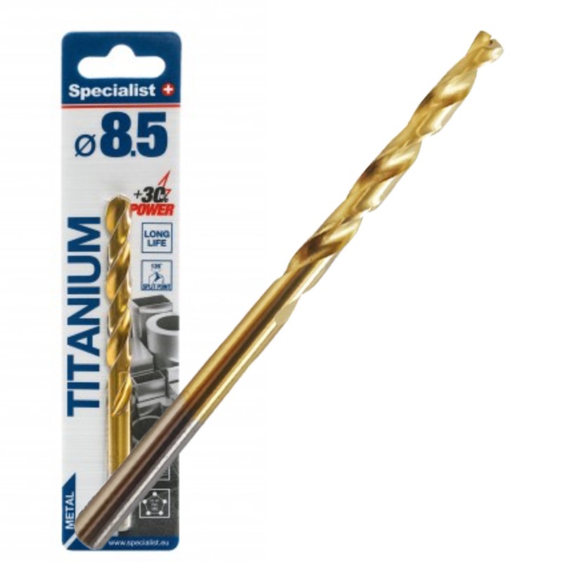 SPECIALIST+ metalo grąžtas TITAN, 8.5 mm