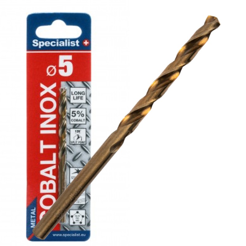 SPECIALIST+ metal drill bit COBALT, 5.0 mm