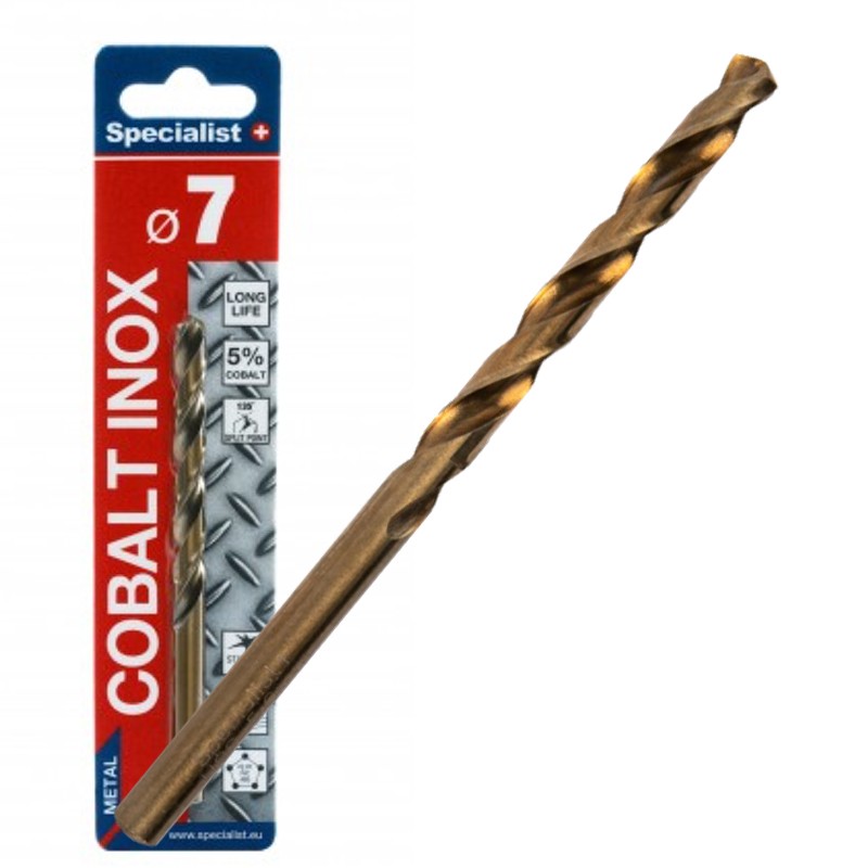 SPECIALIST+ metalo grąžtas COBALT, 7 mm