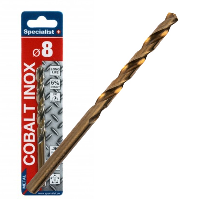 SPECIALIST+ metalo grąžtas COBALT, 8 mm
