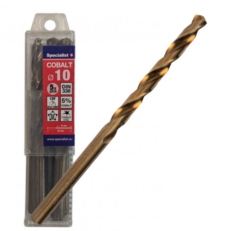 SPECIALIST+ metallipuur COBALT, 10 mm, 5 tk