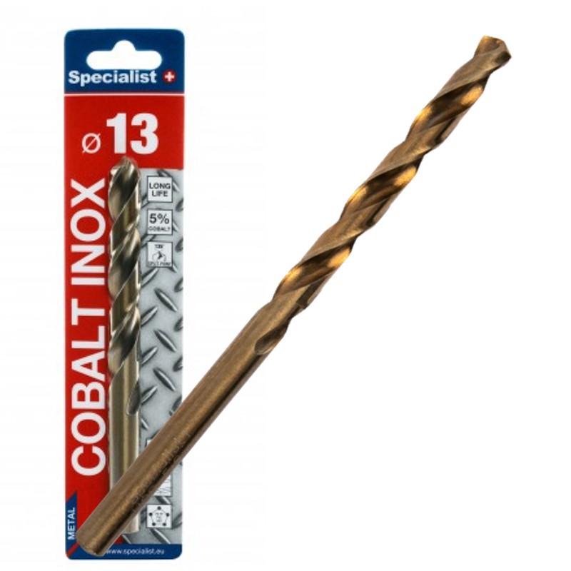 SPECIALIST+ metalo grąžtas COBALT, 13 mm