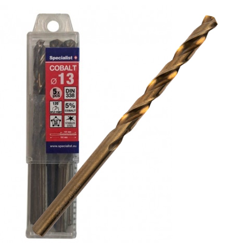 SPECIALIST+ metallipuur COBALT, 13 mm, 5 tk