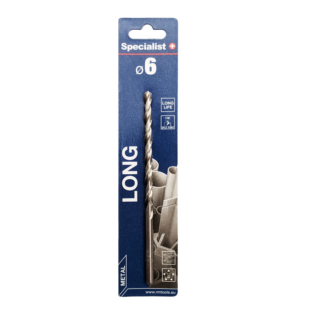SPECIALIST+ metallipuur LONG DIN340, 6 x 95 mm