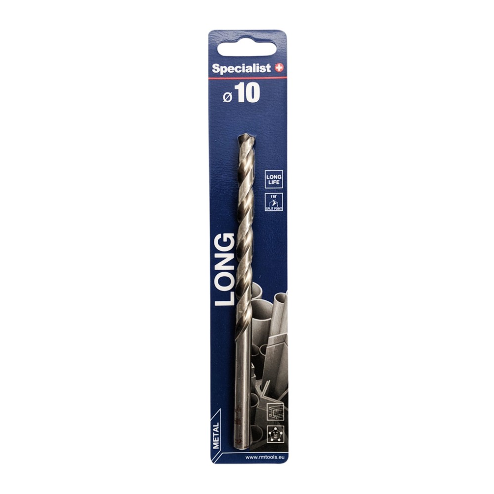 SPECIALIST+ metalo grąžtas LONG DIN340, 10 x 115 mm