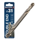 SPECIALIST+ double-ended metal drill bit HSS, 3.1 mm, 2 pcs