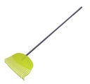 Plastic leaf rake, 29T, steel handle 1630mm