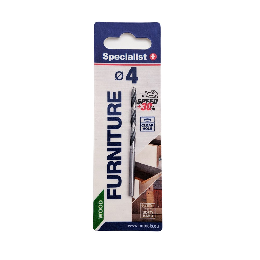 SPECIALIST+ grąžtas medienai, 4 x 52/88 mm