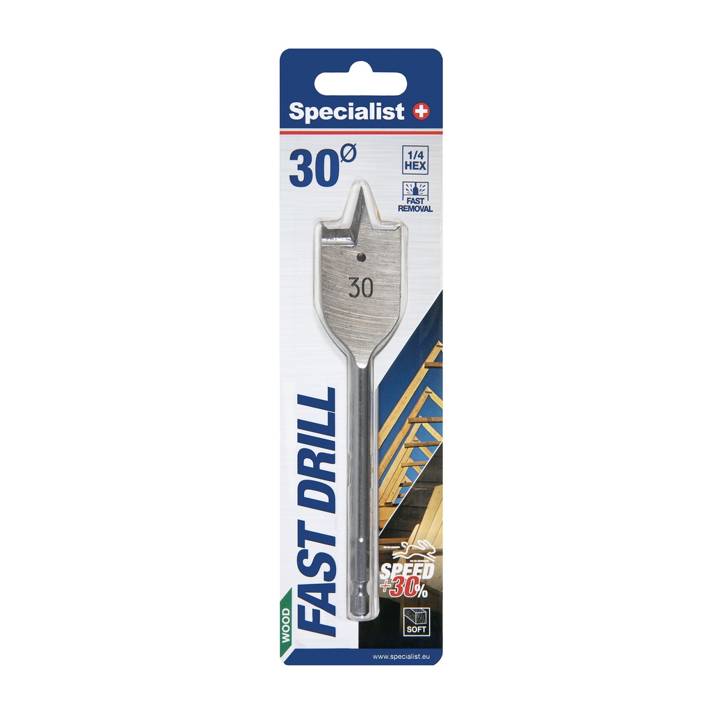 SPECIALIST+ lapik puidupuur, 30 mm