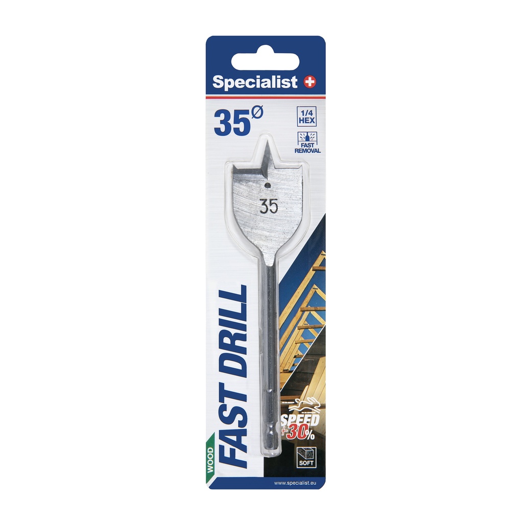 SPECIALIST+ flat drill bit, 35 mm