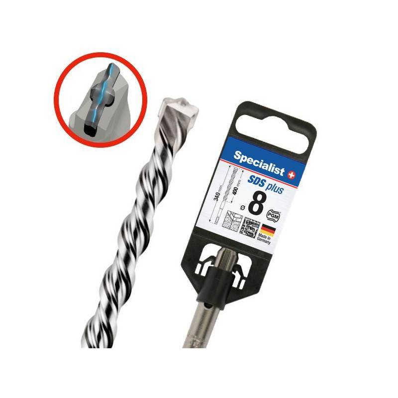 SPECIALIST+ SDS+ hammer drill bit, 8.0x340/400 mm